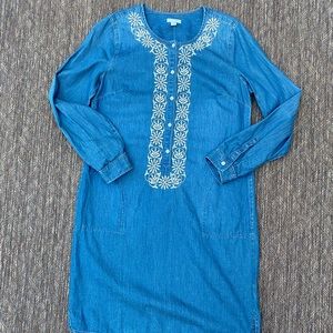 J. Jill NWT Chambray Dress Size Small